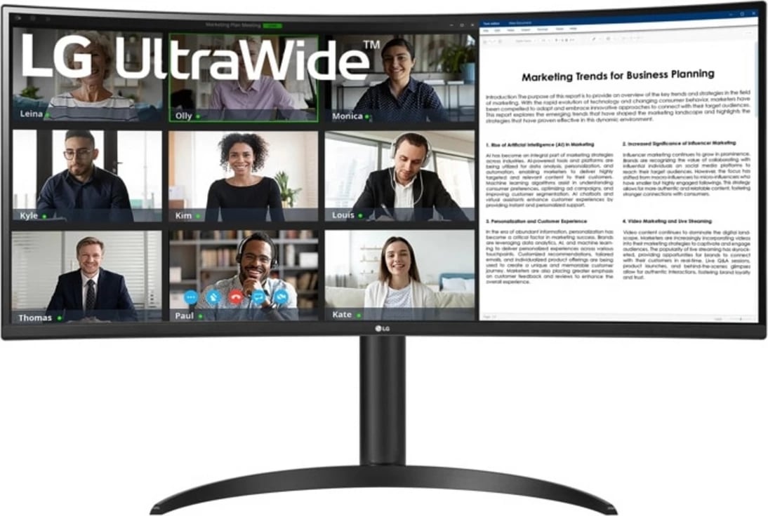 Monitor, LG, 34WR55QK-B, 34 inch UltraWide, i zi