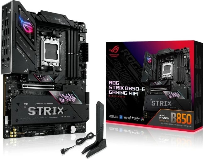 Pllakë amë Asus ROG STRIX B850-E GAMING WIFI, Socket AM5, ATX, e zezë