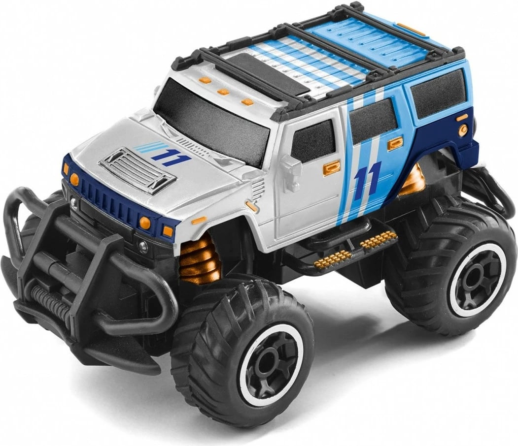 Makine lodër me telekomandë Revell RC Line Backer 23493, plastikë, 1:43, zi/blu/bardhë