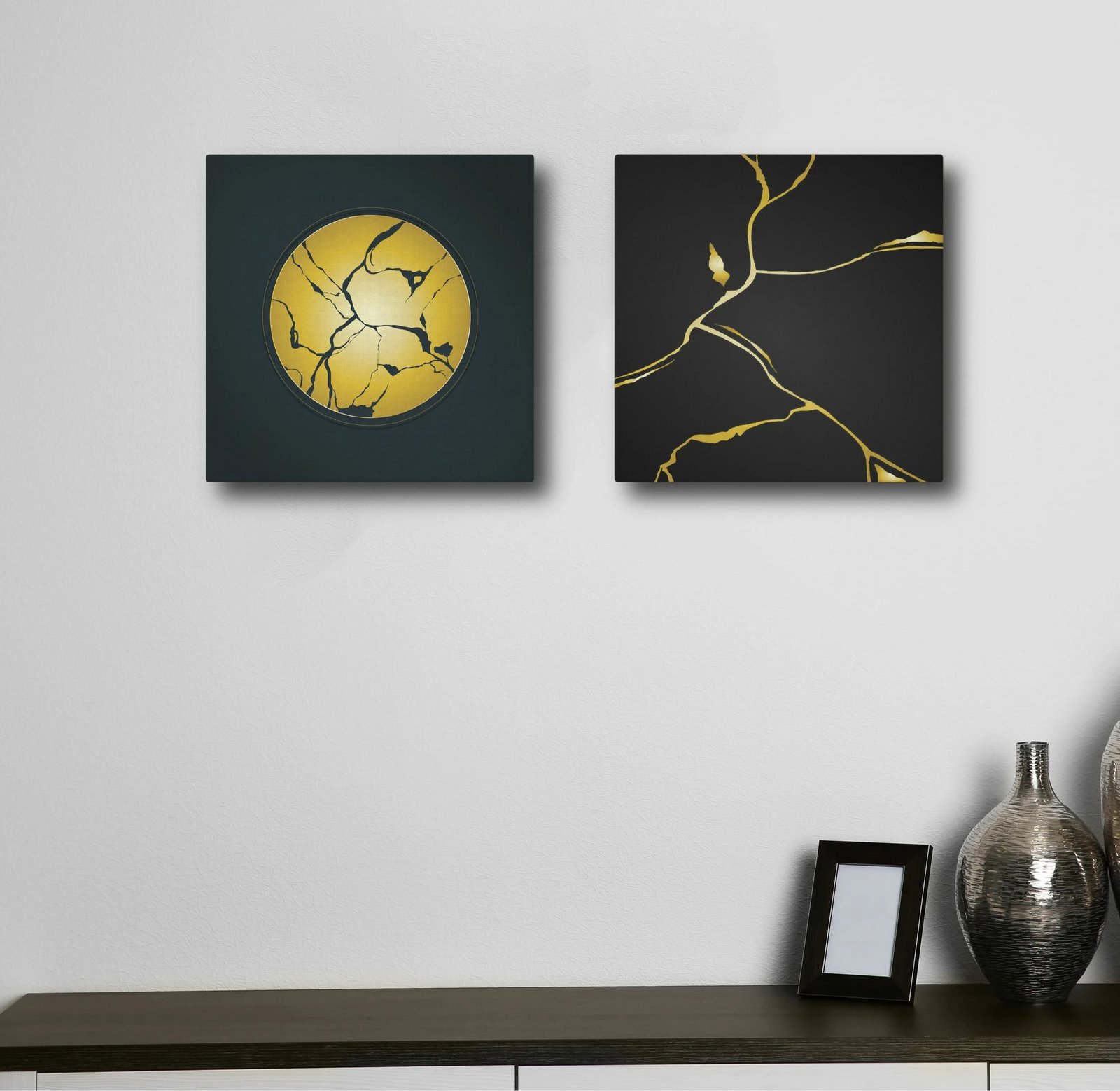 Pikturë dekorative në kanavacë (2 copë), Wallity, ASR2-CNV25-5, 50x50cm