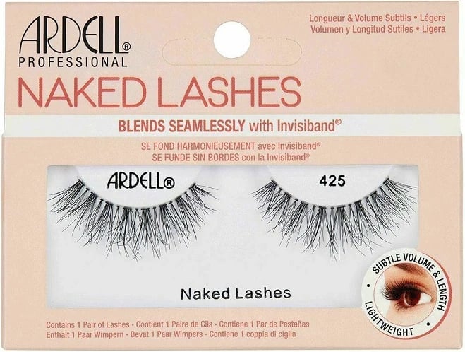 Qerpikë të rremë Ardell Naked Lashes 425 për femra, 425 Black, 1 copë
