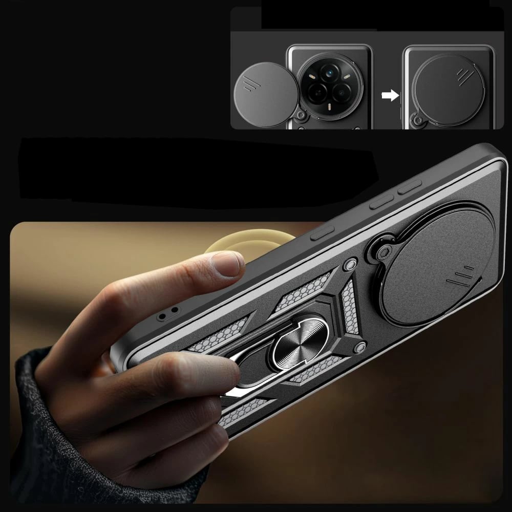Mbështjellës Tech-Protect CamShield Pro për Realme 14 Pro 5G, i zi