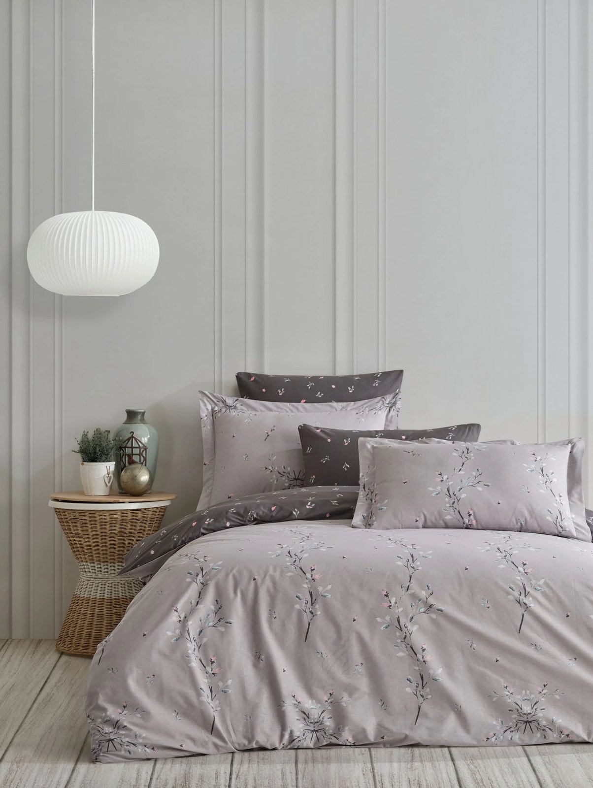 Jastëk i butë Ranforce, ngjyrë gri, Mayda, 80x80cm