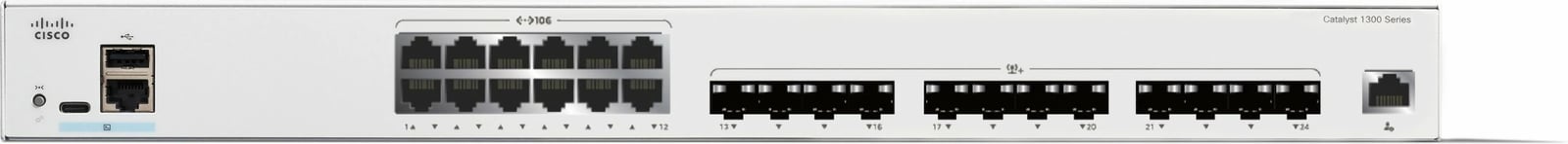 Switch Cisco Catalyst 1300, 12 porta 10GE, i bardhë