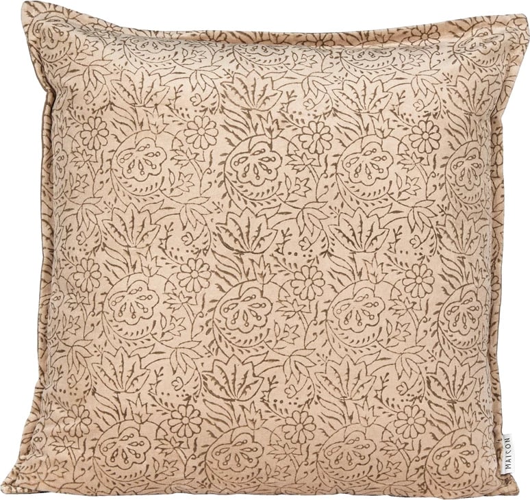 Jastëk dekorativ Lava Smoke, pambuk, viskozë, bezhë, 50x50cm