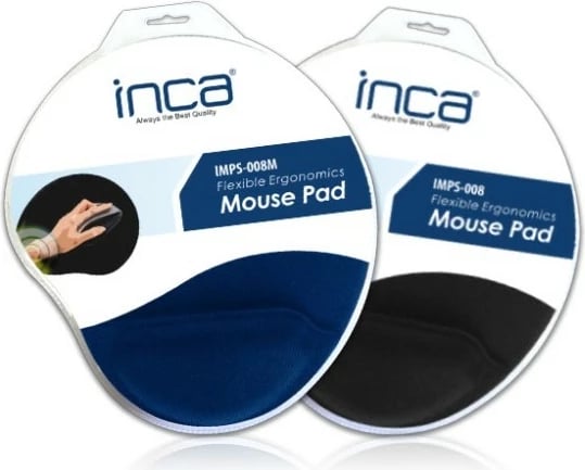 Mauspad INCA IMPS-008M silikon me mbështetje për kyç, 3mm, blu