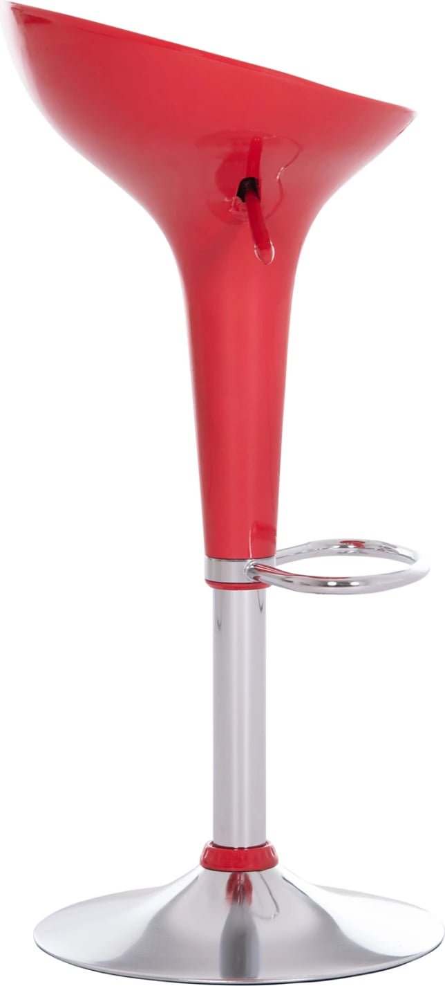 Karrige për bar rrotulluese Daisy, ABS e kuqe me ngritje, set prej 2 copësh, FH200.24, 44x38x85cm