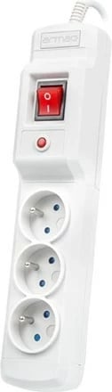 Prizë shumëfishe Armac Multi M3 me mbrojtje nga mbingarkesa, 3 dalje, 5m, gri