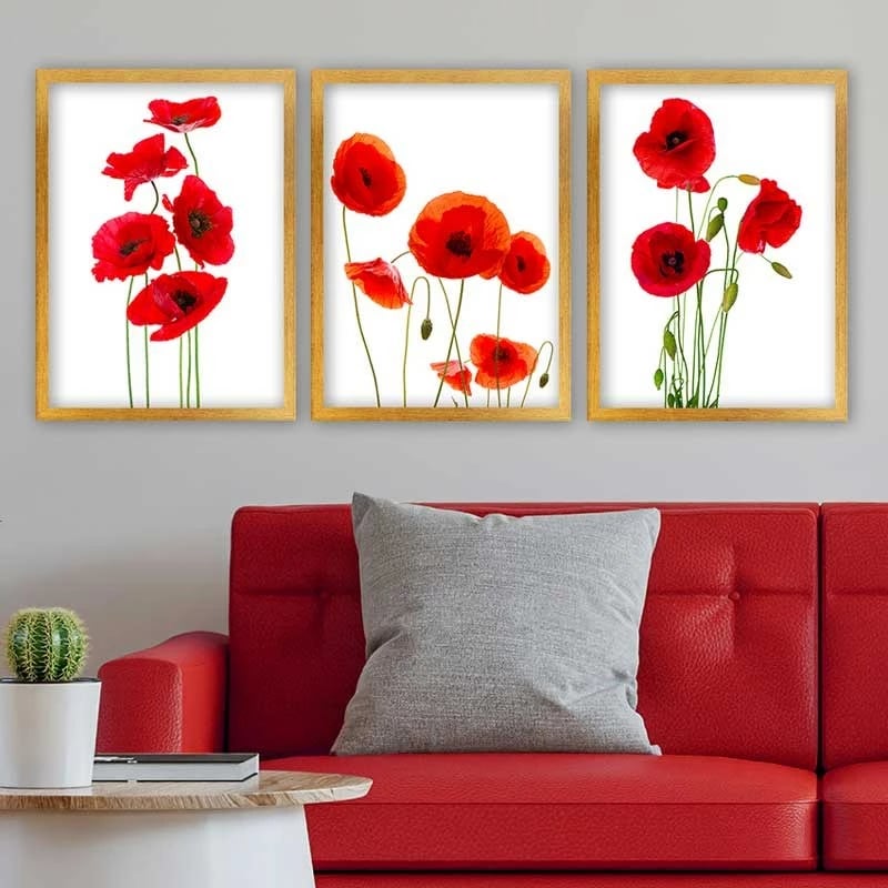 Pikturë dekorative me kornizë (3 copë), Wallity, 3AC_2128030_3545