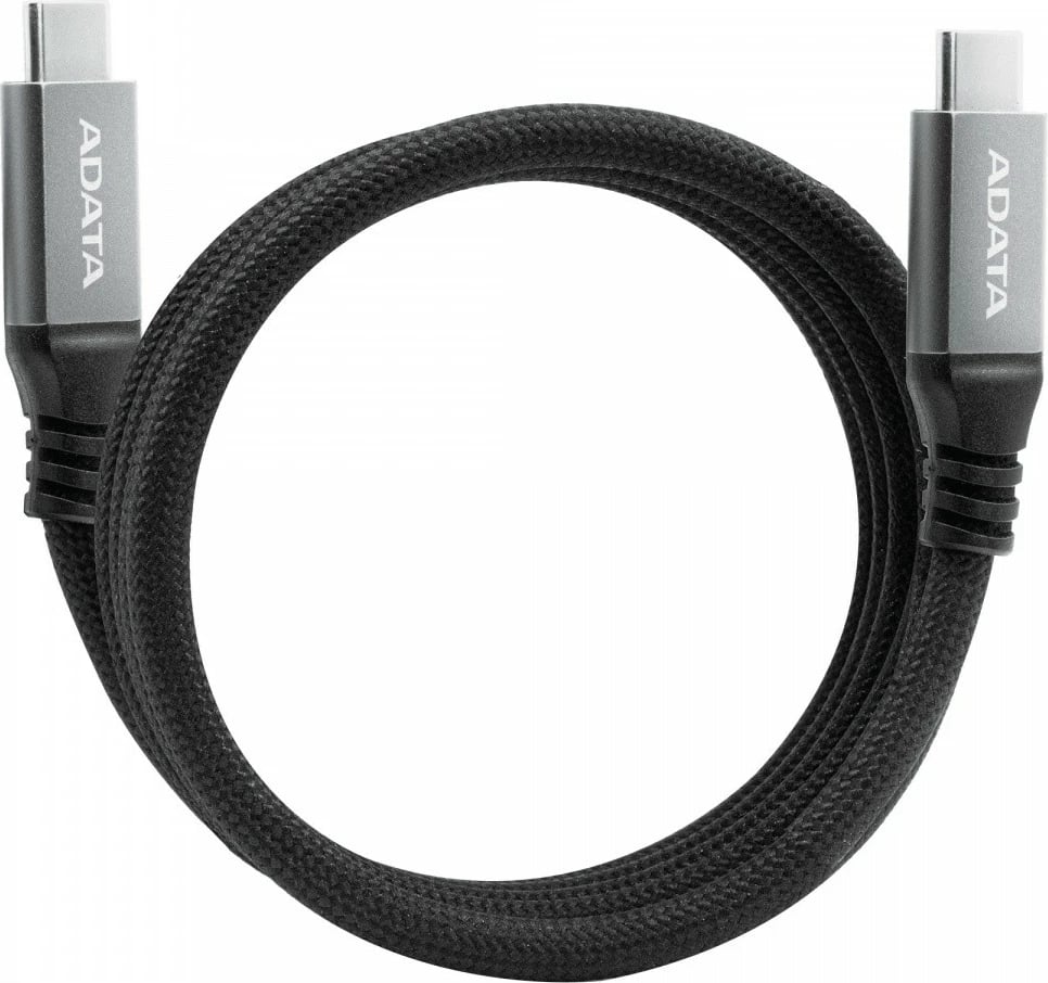 Kabllo USB-C në USB-C magnetike, Adata, CACCU3-100W-100AN-BK, USB 3.2 Gen 2 10Gbps PD 100W 1m, e zezë