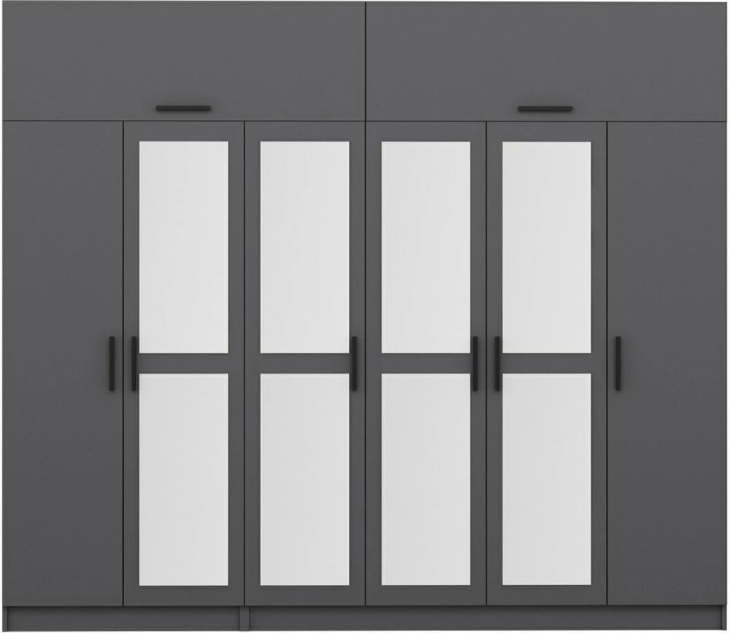 Dollap i madh për rroba, ngjyrë antracit, Skye Decor, 5278