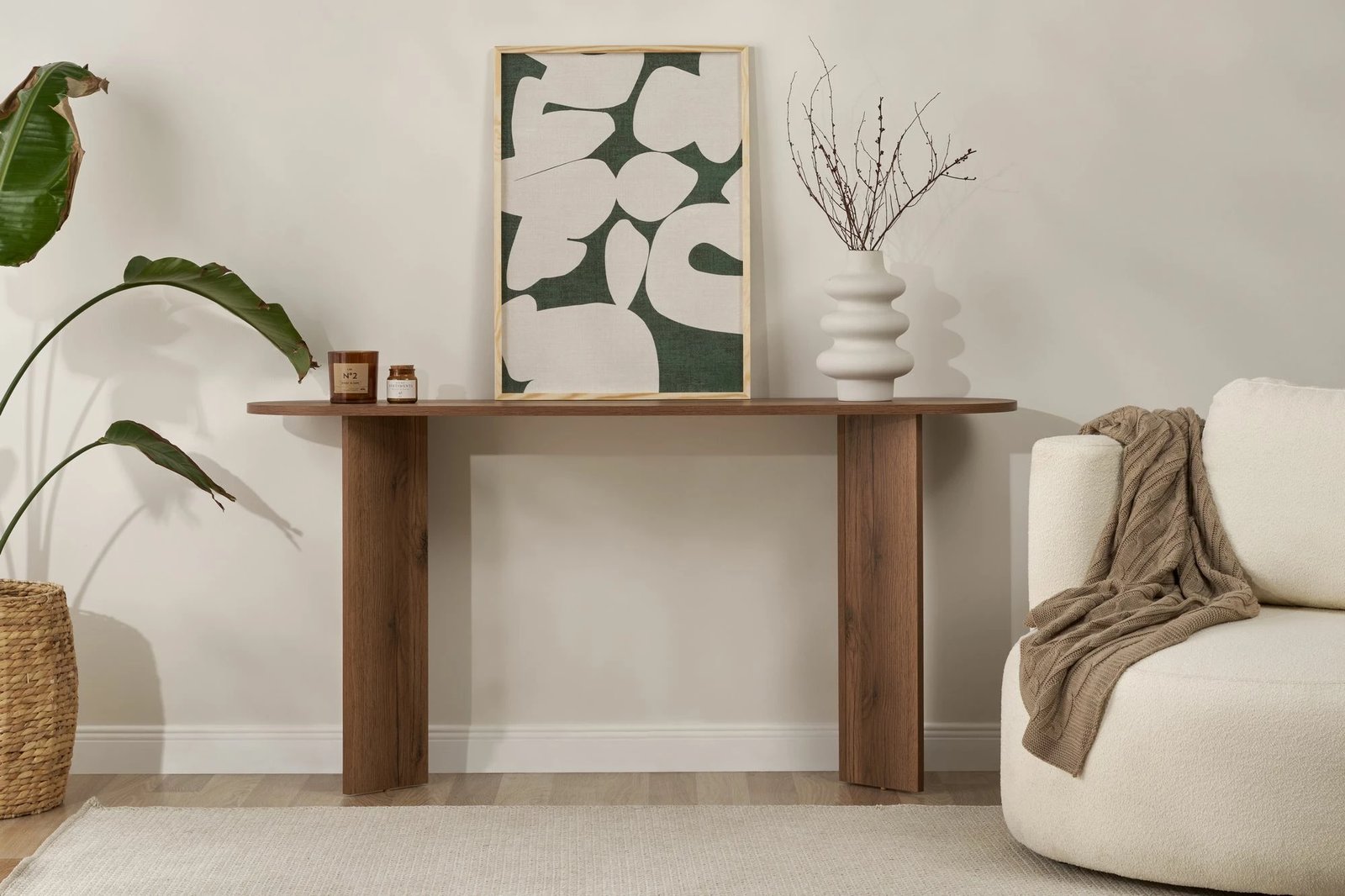 Komodë anësore Nordure, Sira - ngjyrë arre