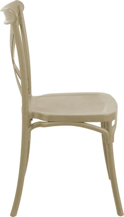 Karrige Crossie pp, ngjyrë kapuçino, 38x46.5x82cm