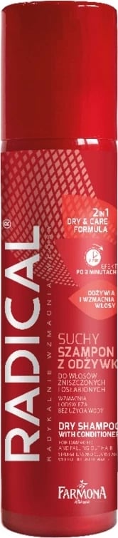 Shampon i thatë me kondicioner për femra Farmona Radical, 180ml