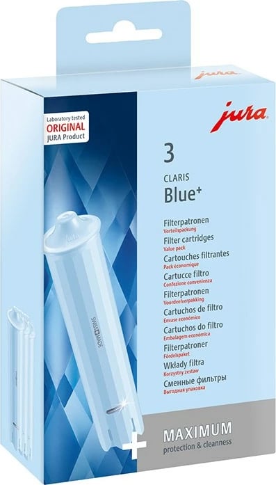 Filtri ujit Jura CLARIS Blue+, 3 copë