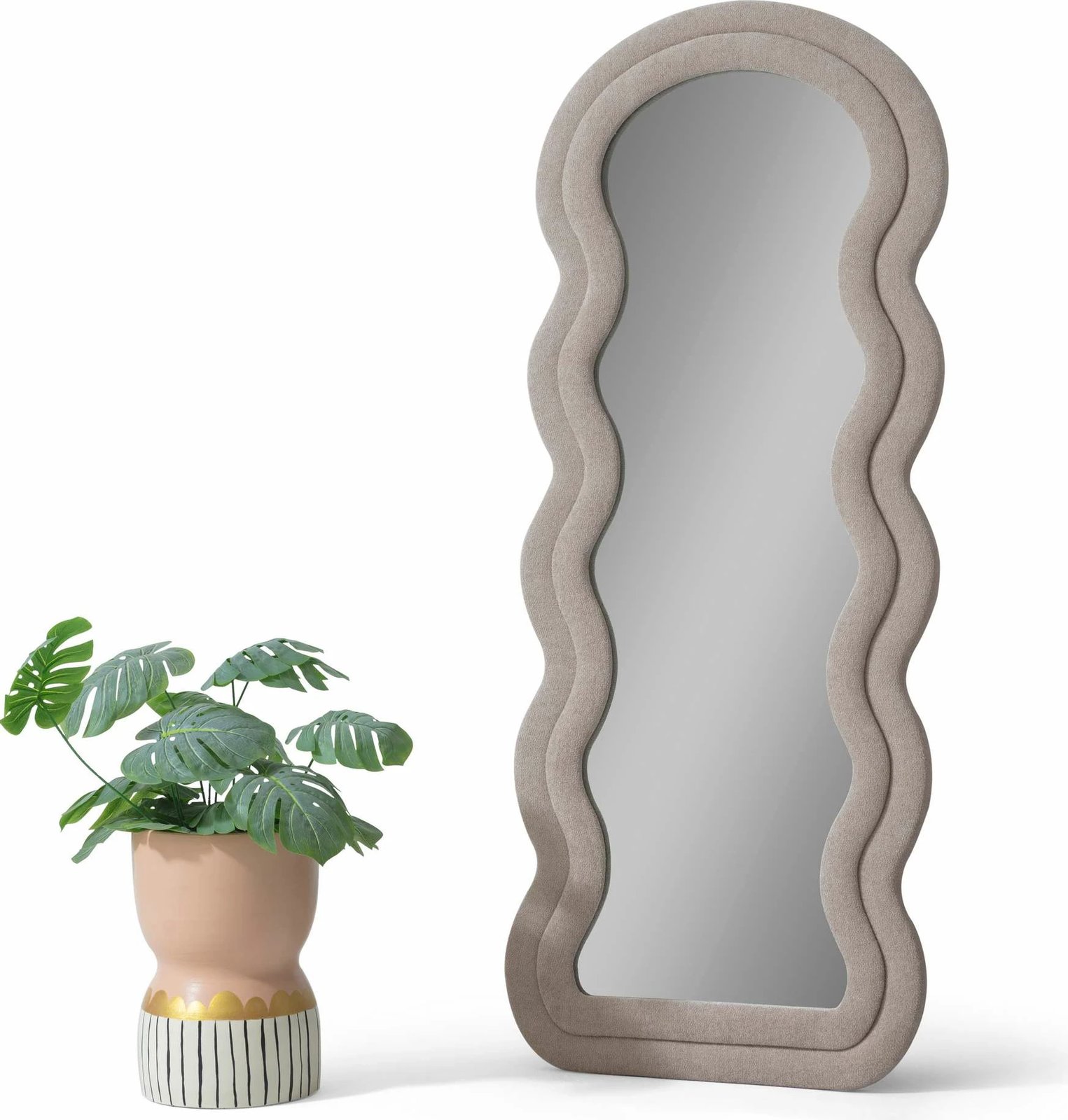 Pasqyrë Cheval, Skye Decor, ngjyrë bezhë, Mia