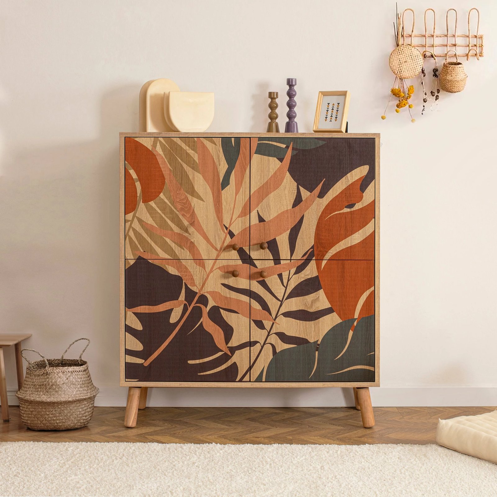 Dollap multifunksional, ngjyrë shumëngjyrëshe, Skye Decor, Multilüx Palm