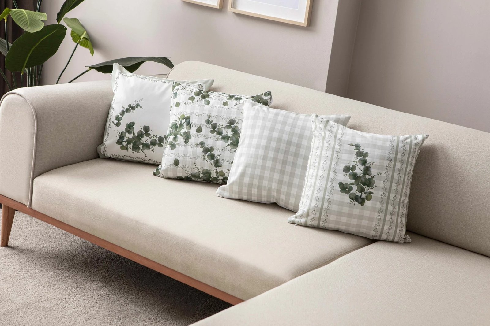 Set mbulesash për jastëkë (4 copë), Evila Originals, e gjelbër, 2028