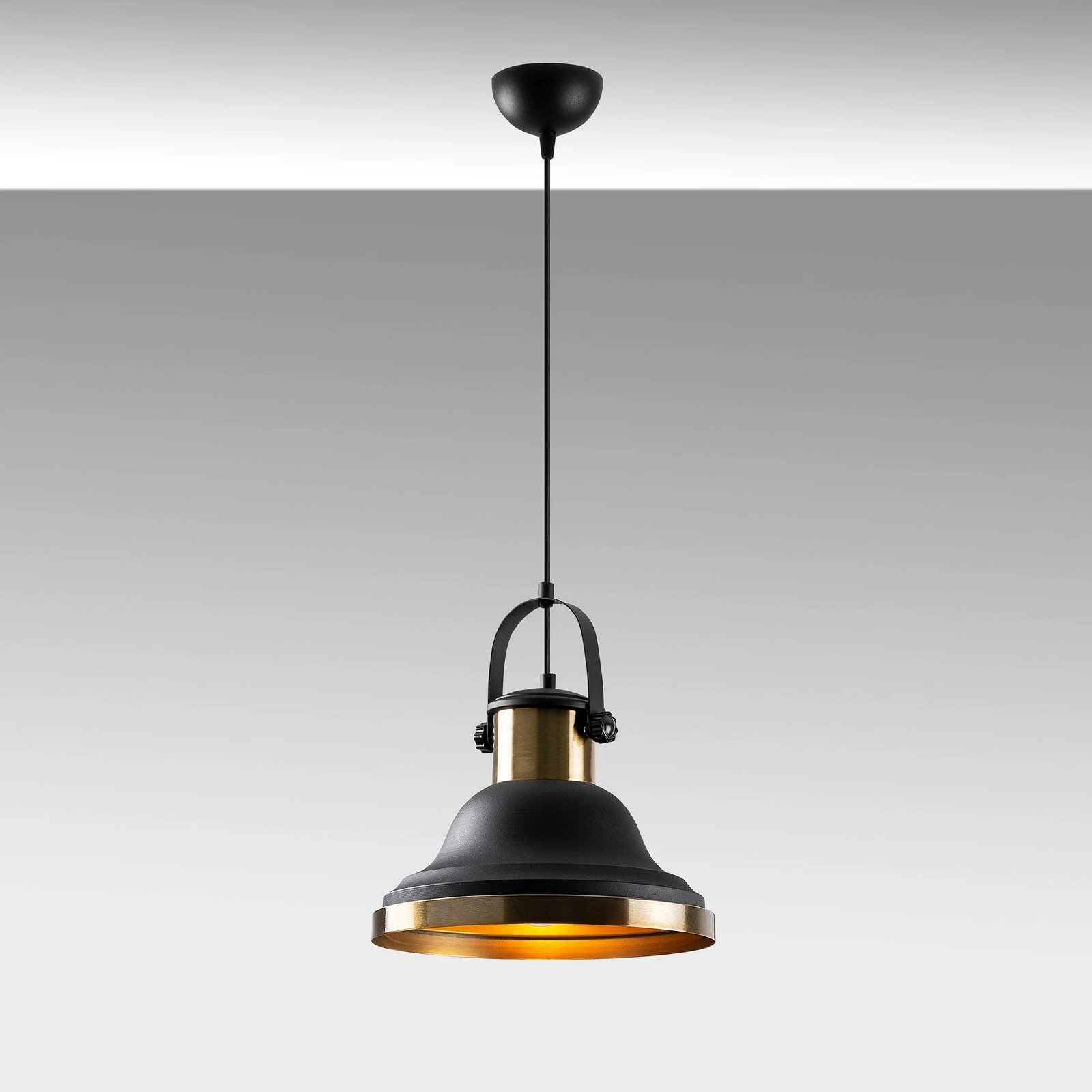 Llambë tavani Opviq, Dodo - 2601, e zezë, lartësi e rregullueshme