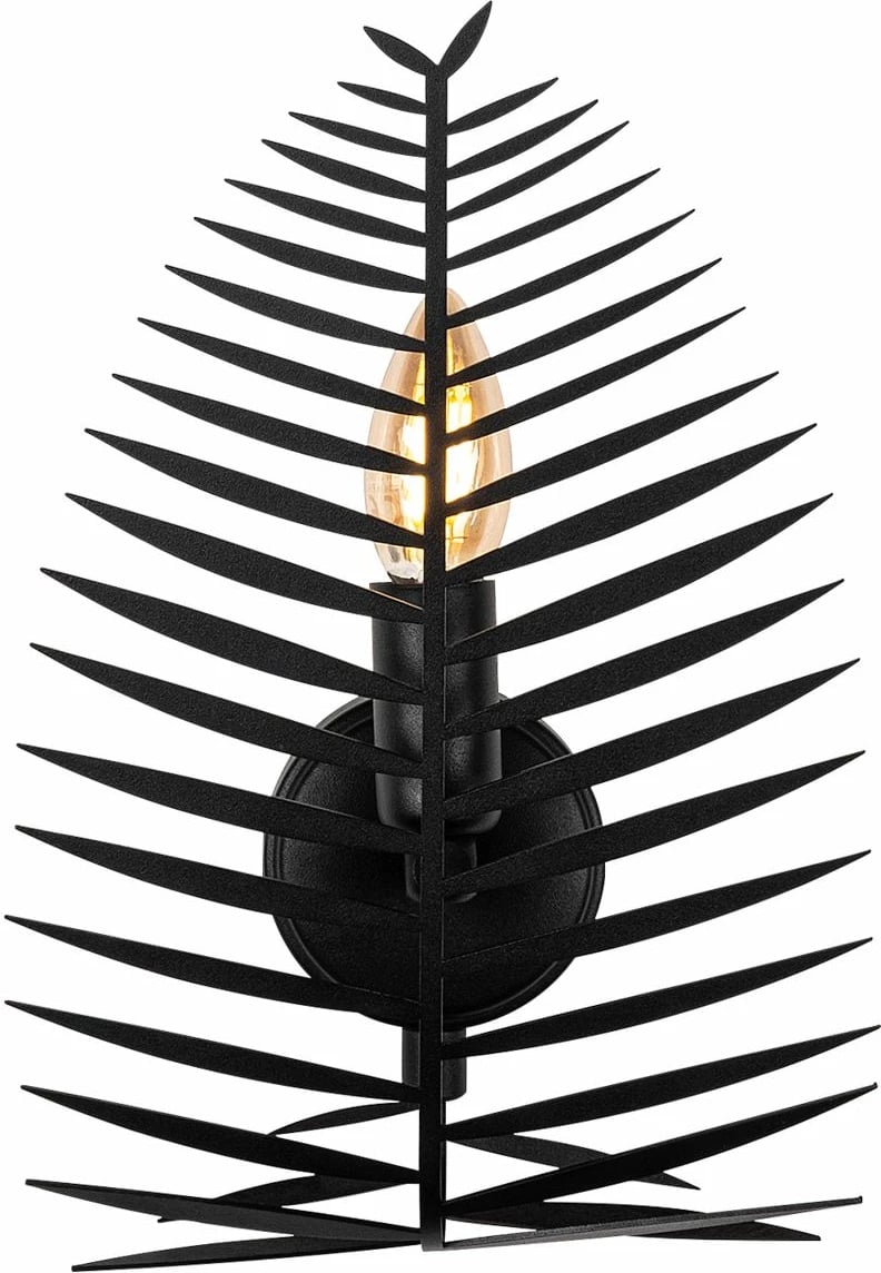 Llambë muri Opviq, Leaf, ngjyrë e zezë, 20x30x8 cm Llambë muri Opviq, Leaf, ngjyrë e zezë, 20x30x8 cm