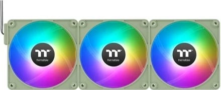 Set ventilatorë Thermaltake CT120 EX ARGB, 3x120mm, PWM, lidhje magnetike, Matcha Green