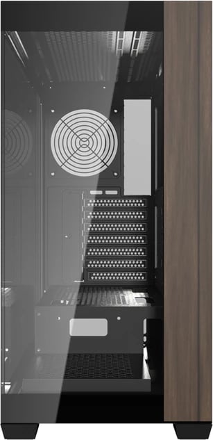 Kasë, Darkflash, DS900W, Midi Tower ATX/M-ATX/ITX, pa ventilatorë, xhami i forcuar, USB Type-C, e zezë