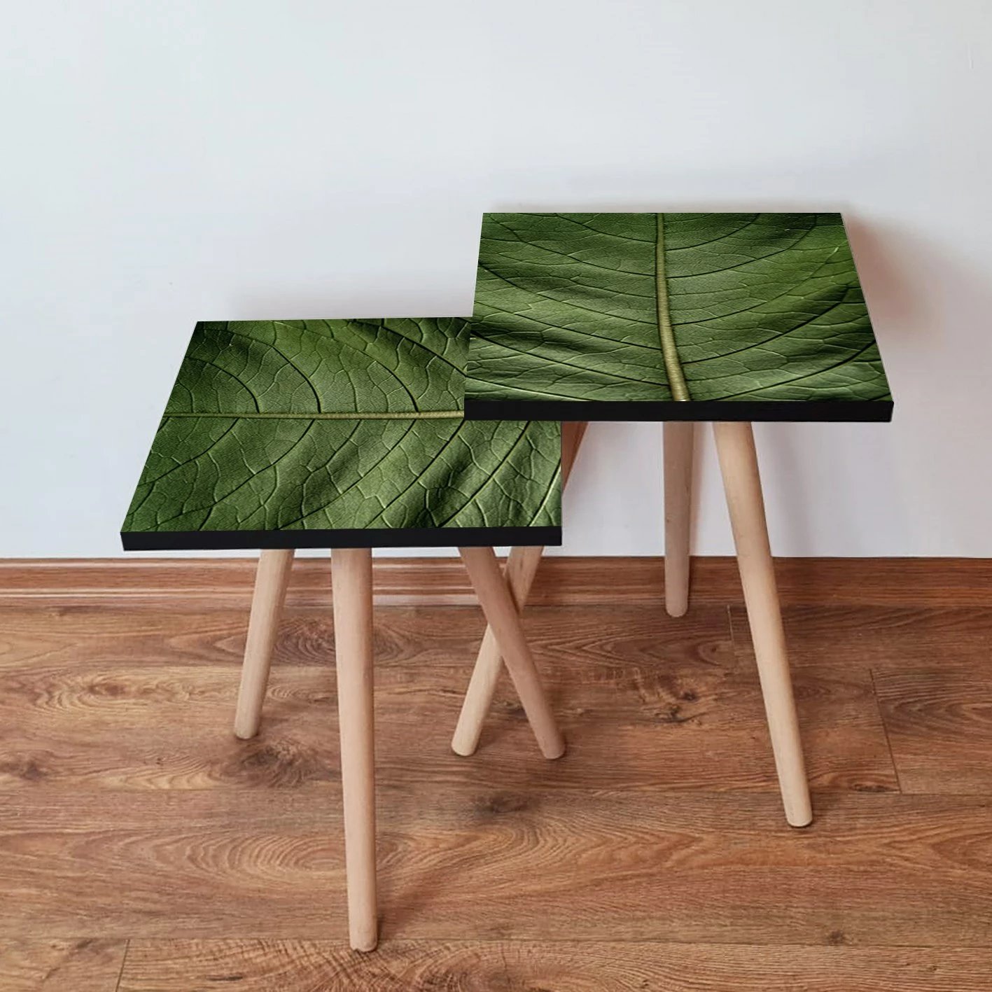 Set tavolina të mbivendosura, 2 copë, ngjyrë e gjelbër, Skye Decor, 2Shp103