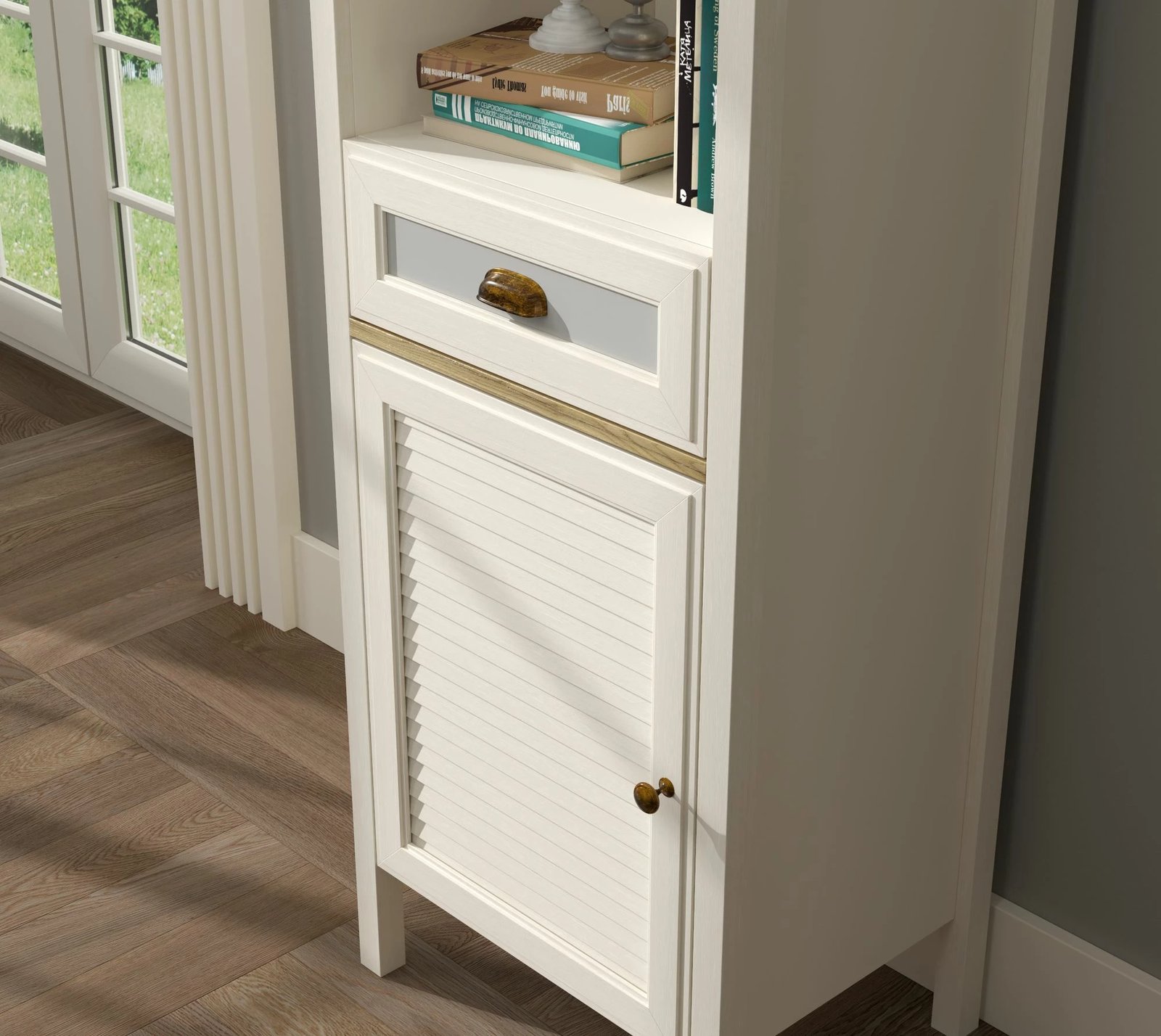 Dollap multifunksional Skye Decor, FRN-21021, krem, lis, gri