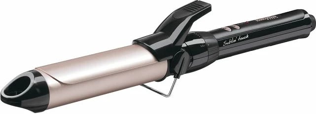 Figaro për flokë, BaByliss C332E, 32mm, 150-180°C 10 nivele, majë e ftohtë, me mbajtëse sigurie, rozë e artë/zezë