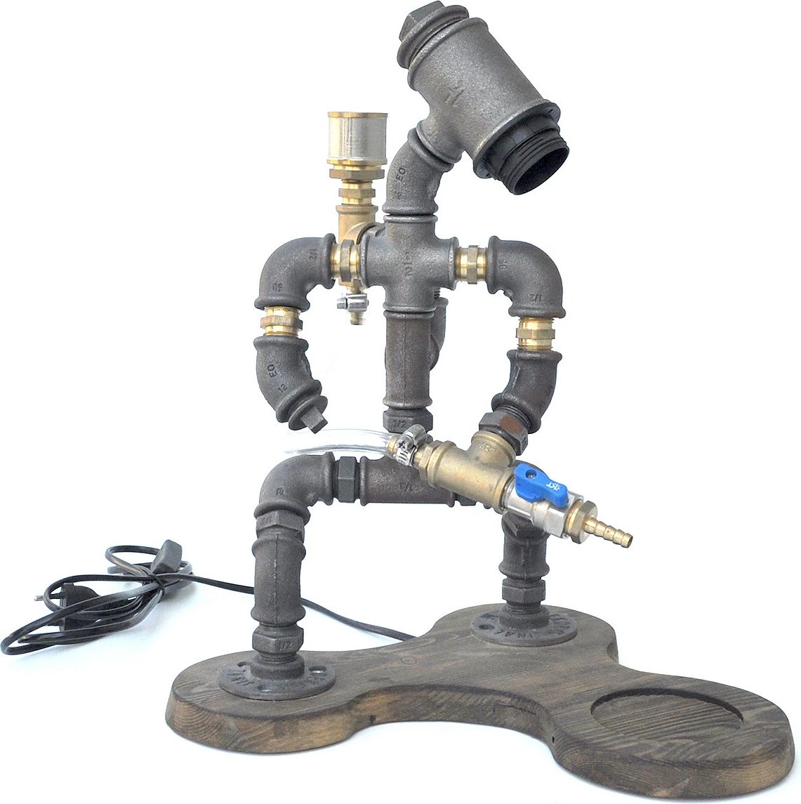 Dispenser për pije, Skye Decor, DSP006, ngjyrë arre dhe e zezë