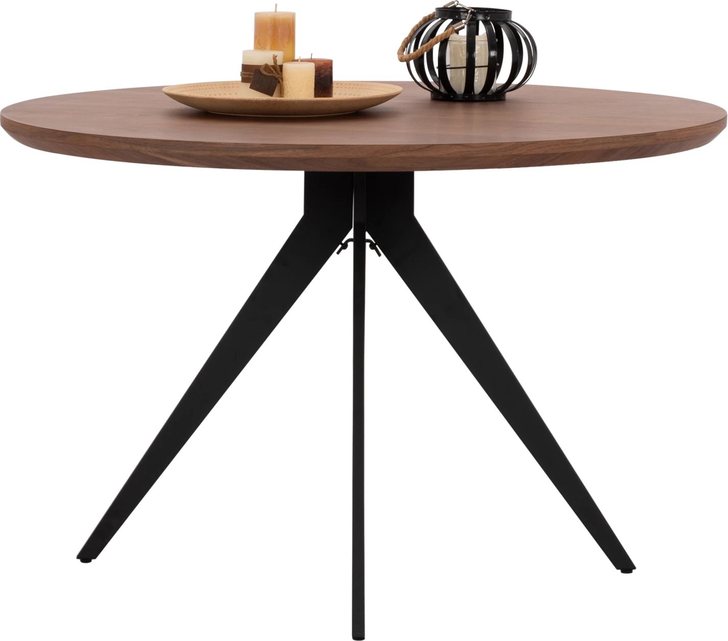 Tavolinë e rrumbullakët për ngrënie, ngjyrë arre, FH9307.02, Φ120x75 cm