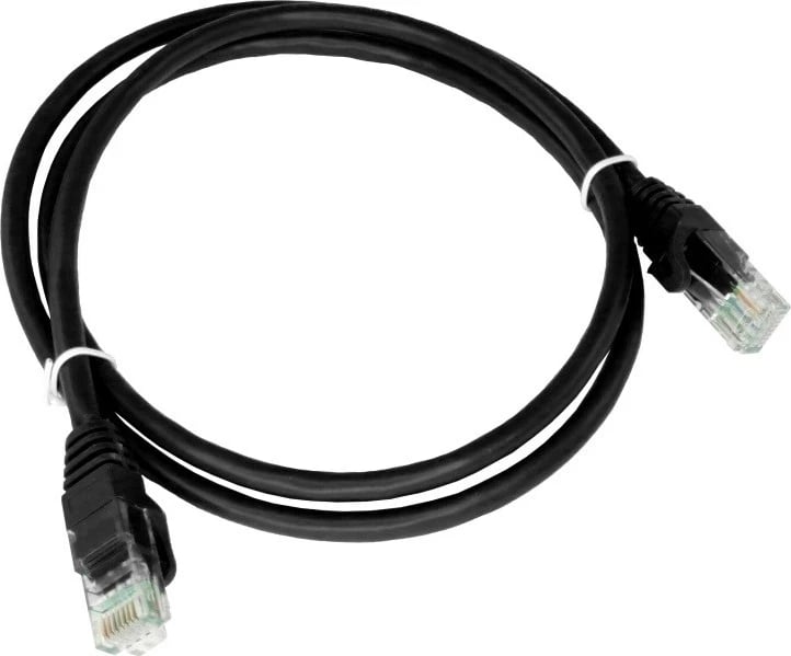 Kabllo rrjeti ALANTEC KKU5CZA0.25, Cat5e, 0.25m, RJ-45, e zezë