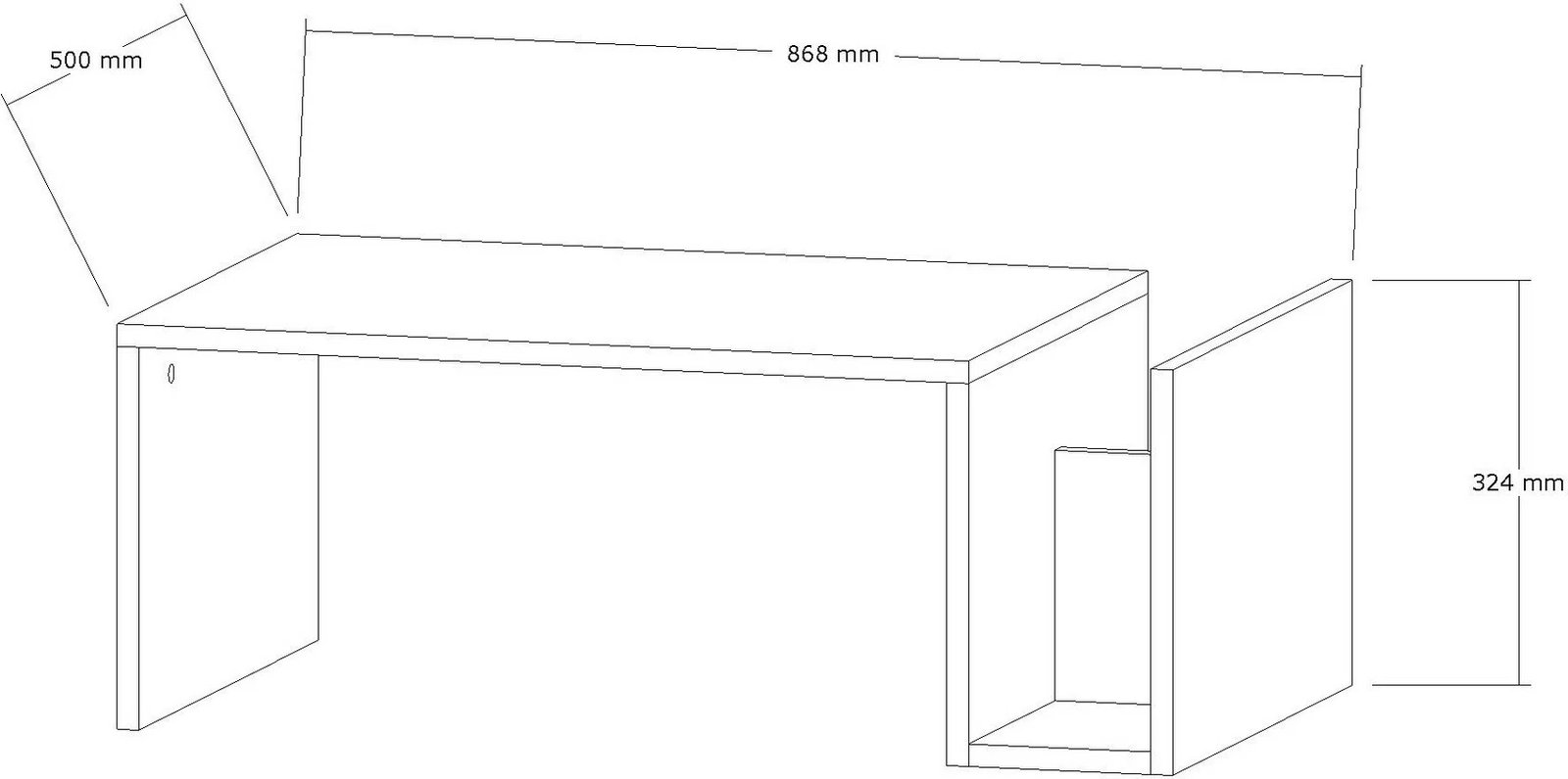 Tavolinë kafeje Hanah Home, Memo, e bardhë