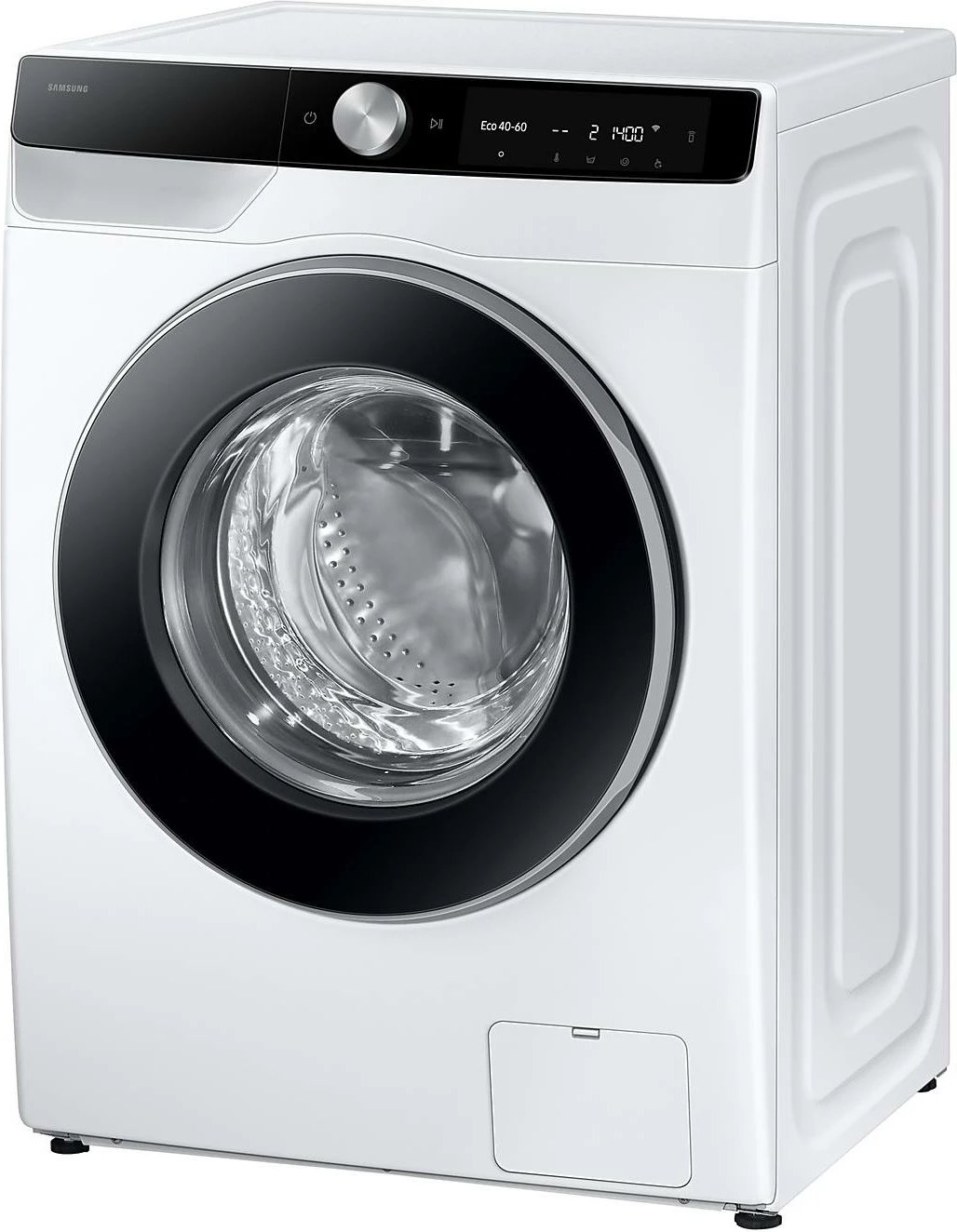 Makinë larëse Samsung WW90DG6G94LKU4, 9 kg, 1400 rpm, klasa energjike A, AI Ecobubble dhe AI Wash, Auto Dispense, Wi‑Fi SmartThings, e bardhë/derë e zezë
