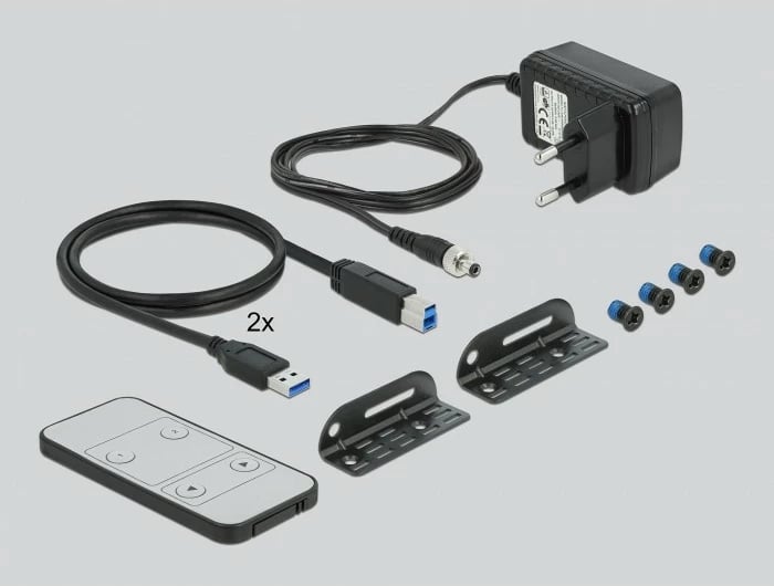 Switch KVM DeLOCK 11482, 2 porta DisplayPort, 8K Ultra HD, USB, i zi