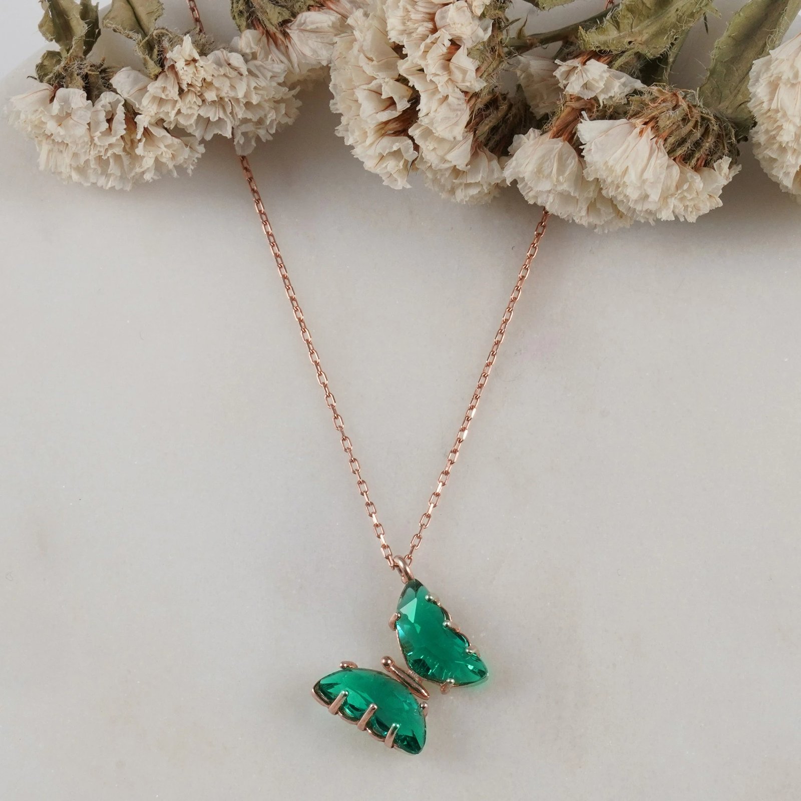 Varëse argjendi Jumeon, ngjyrë ari rozë dhe e gjelbër, 10932YSL