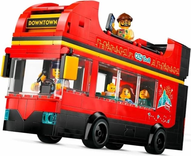 Lego autobus dykatësh i kuq, fëmijë