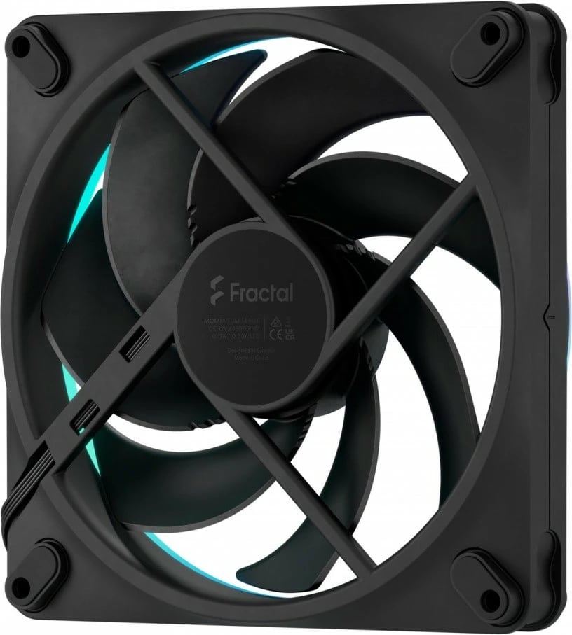 Ventilator kasë Fractal Design Momentum 14 RGB, 140mm, i zi