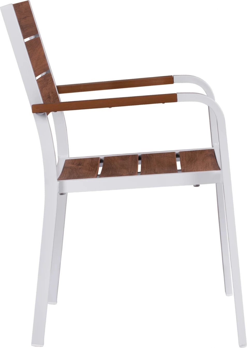 Karrige alumini e bardhë & Polywood FH5127.01 55x56x85 cm