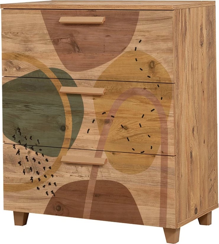 Komodë Skye Decor, Leva Gravis Form, ngjyrë Atlantic Pine