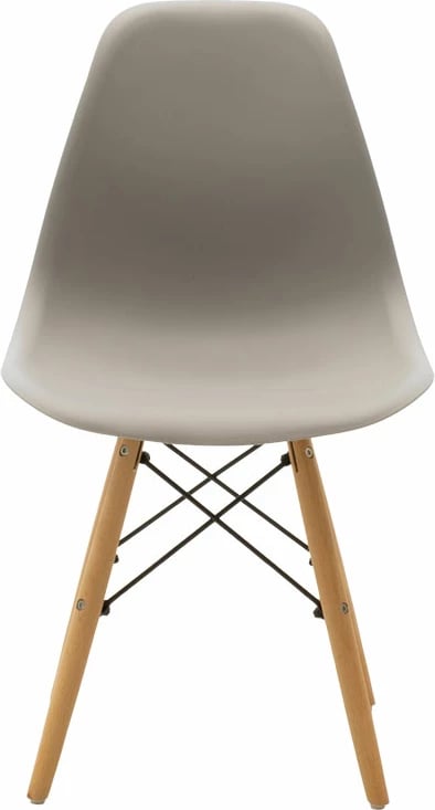 Karrige Julita PP ngjyrë gri-këmbë natyrale 46x50x82cm