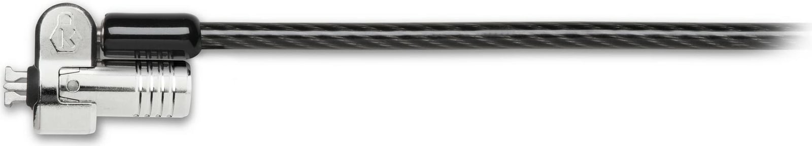 Kabllo sigurie Kensington NanoSaver Dual Head, me çelës, 1.8m, e zezë/çelik inox Kabllo sigurie Kensington NanoSaver Dual Head, me çelës, 1.8m, e zezë/çelik inox
