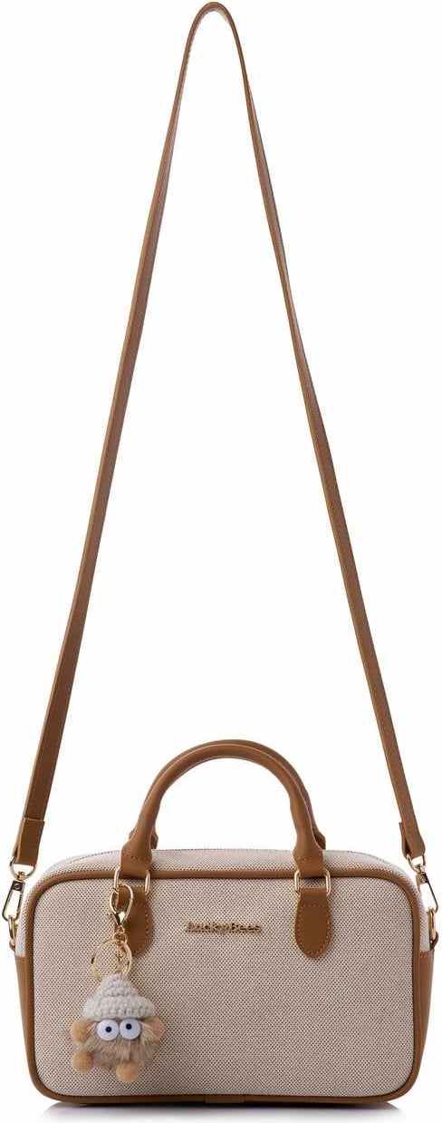 Çantë krahu Lucky Bees, ngjyrë tan, rosa Çantë krahu Lucky Bees, ngjyrë tan, rosa