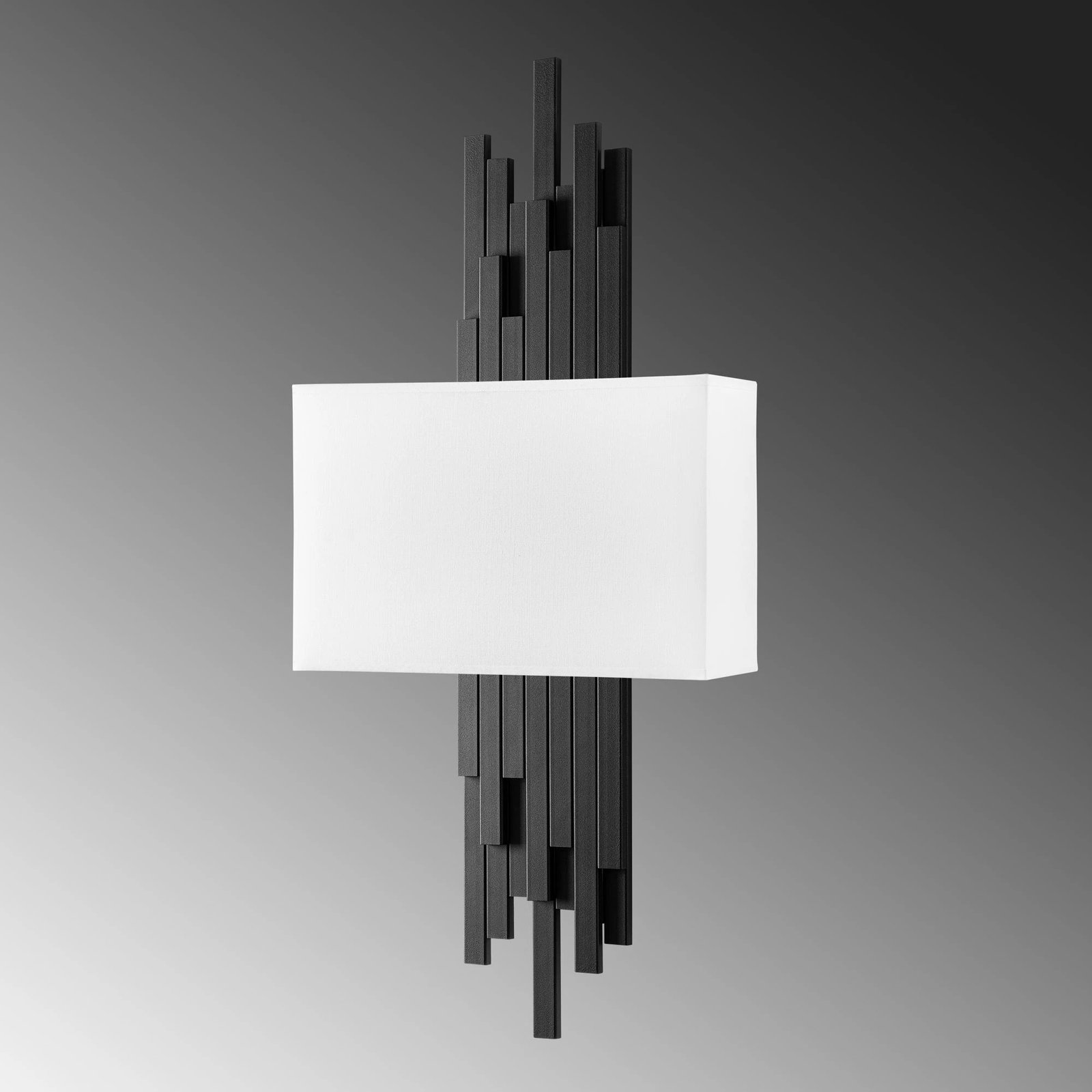 Llambë muri Opviq, Axıs - 15101, metal dhe pëlhurë, e zezë dhe e bardhë