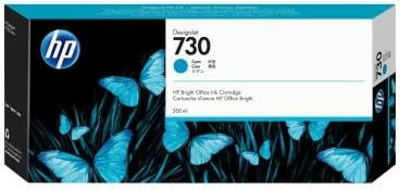 Kartush bojë, HP, 730 (P2V68A), 300 ml, cyan