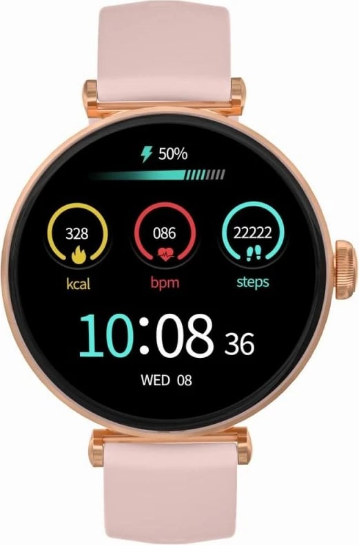 Smartwatch Gravity për femra, rozë