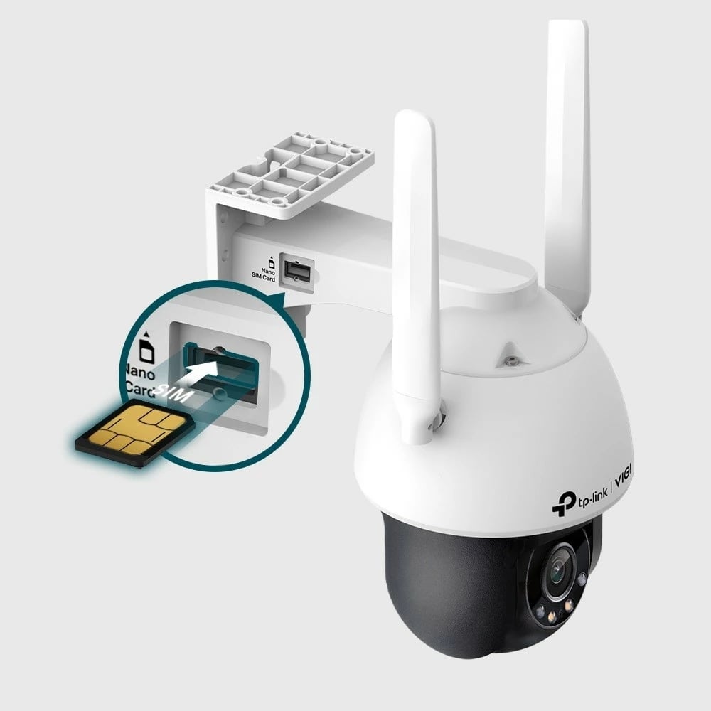 Kamerë sigurie TP-LINK VIGI C540-4G, 4MP, LTE, Pan/Tilt, e zezë/bardhë