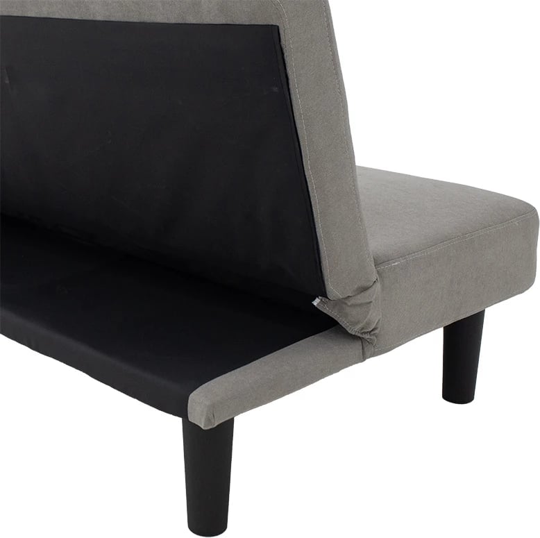 Divan-krevat Breathe, material stof, ngjyrë hiri, 167x77x73 cm