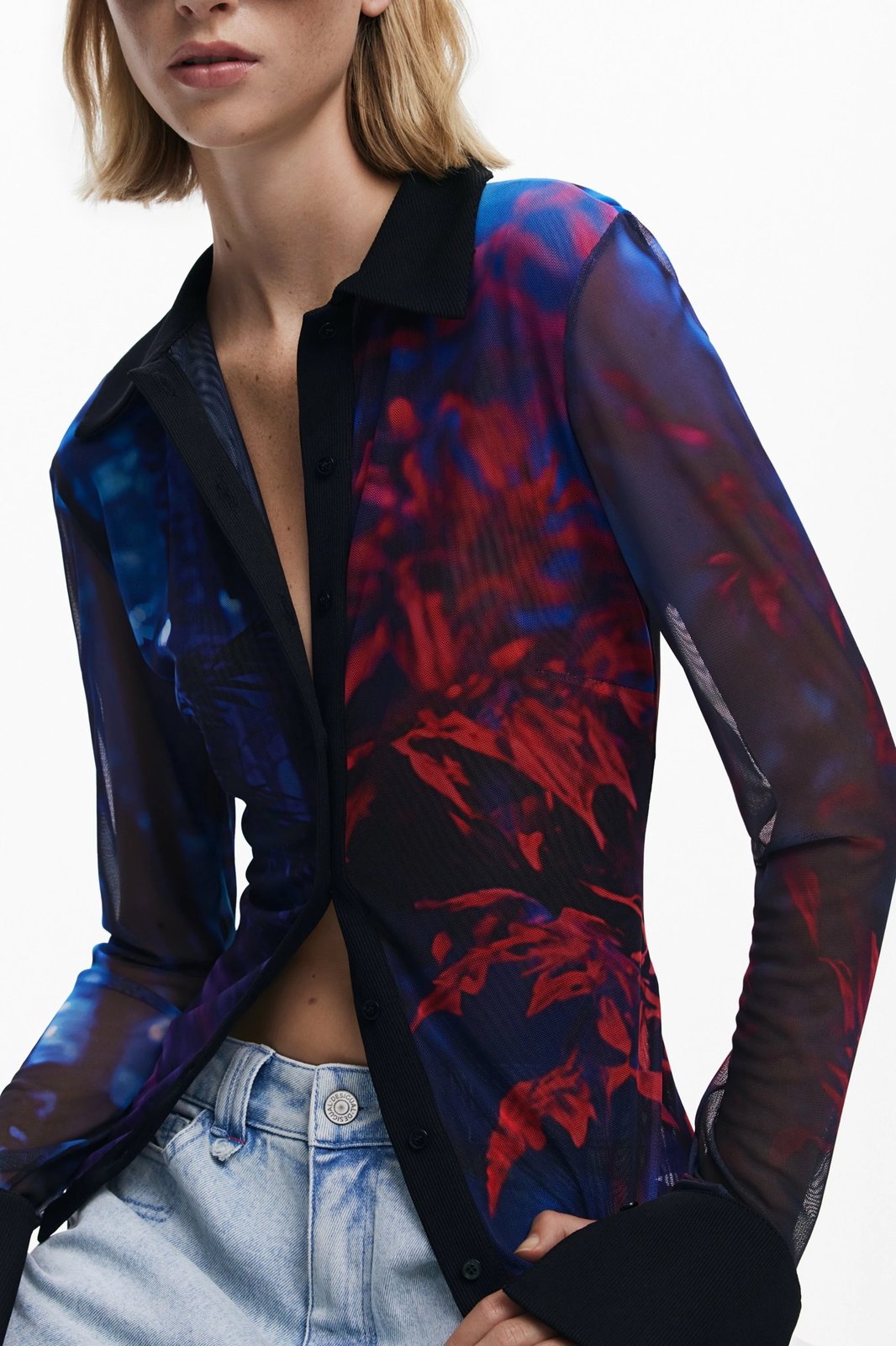 Këmishë për femra Desigual Dietrich, e zezë