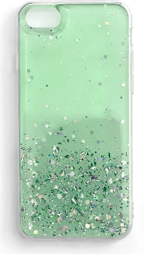 Mbështjellës Wozinsky Star Glitter për Xiaomi Redmi Note 9T 5G, i gjelbër